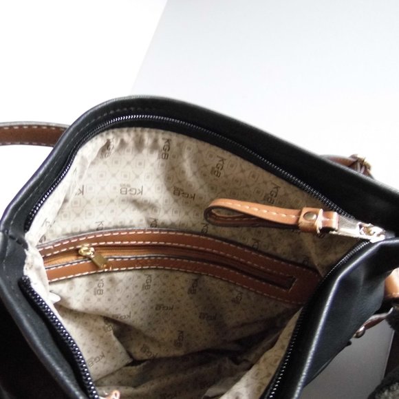 KGB Shoulder bag Black crossbody purse NWT - Picture 6 of 7